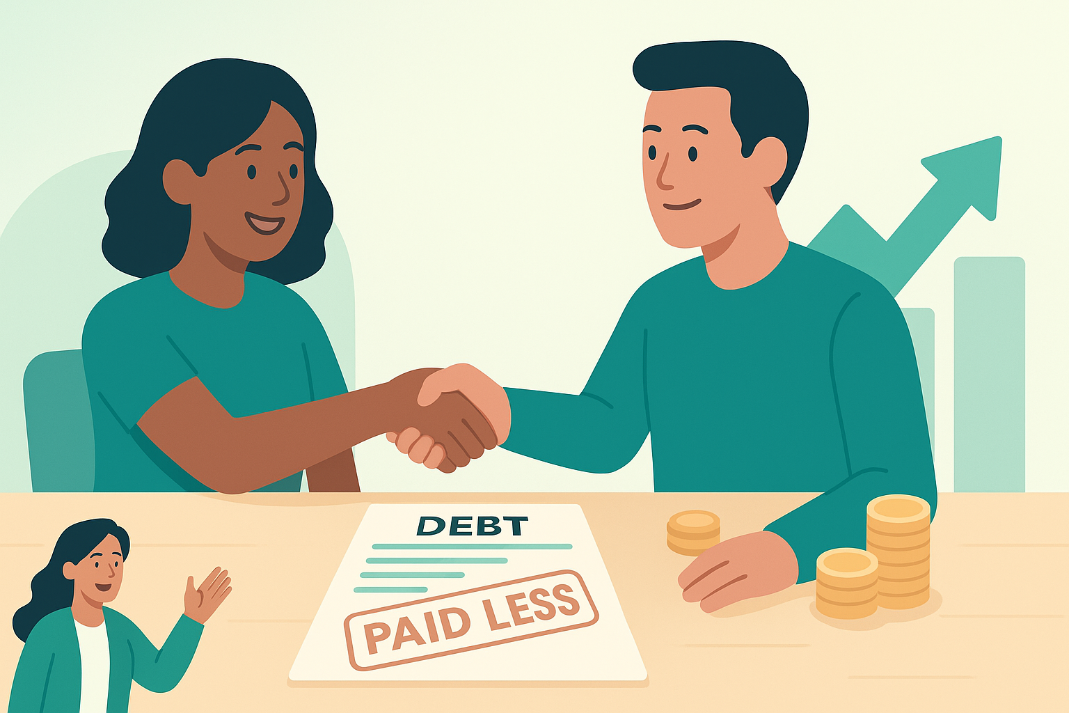 Debt Settlement - Professional debt relief illustration